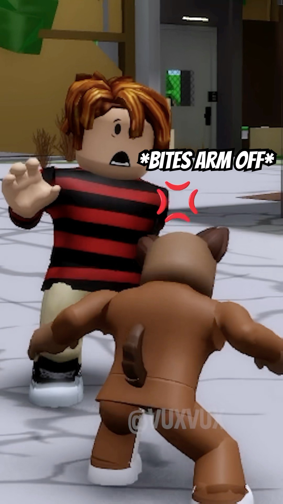 Karen mistreats Bacon because his arm got bitten off #shorts