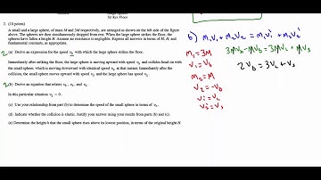 AP Physics B - 2012 #2 (Energy and Momentum)