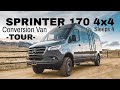 Mercedes Sprinter 170 4x4 - Conversion Van Tour - Sleeps up to 4 -  w/Guest Bed/Couch. Check it out!