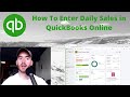 How to enter daily sales in quickbooks online