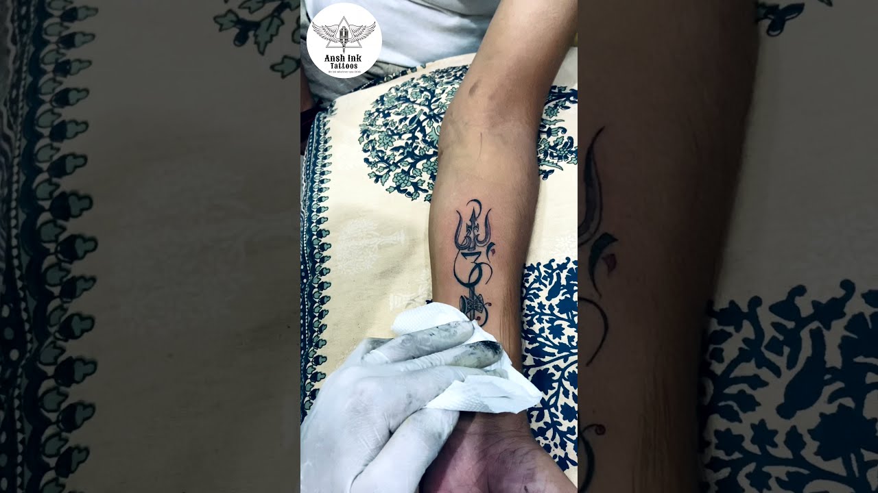 Trishul/Mantra/Rudraksha Tattoo Done... - AJ Tattoo Studio | Facebook