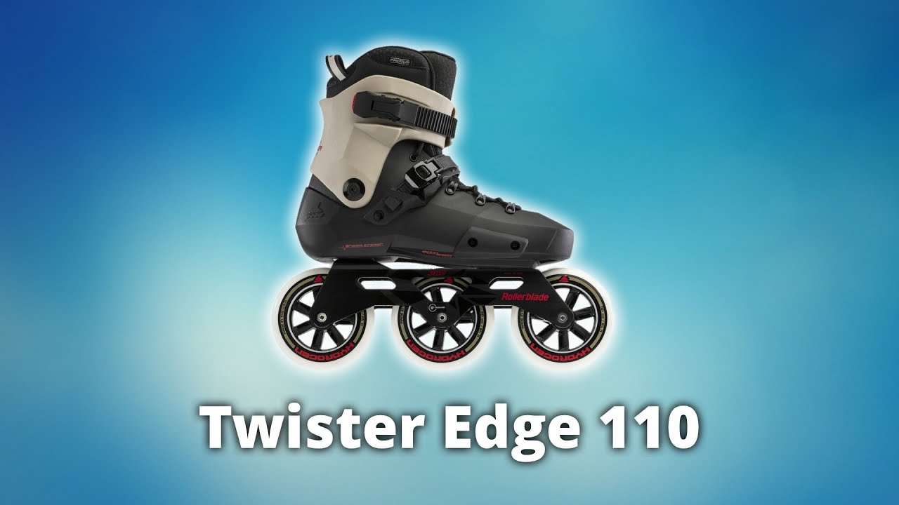 Rollerblade Twister 110 3WD – Patins En Ligne 2024, Noir/rouge, 3 Roues, Pour Performance Et Polyvalence