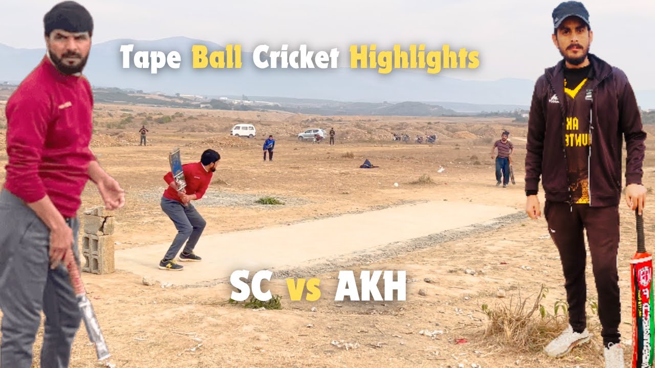 T10 Tape Ball Cricket Highlights | SC vs AKH | Thrilling Match Moments ...