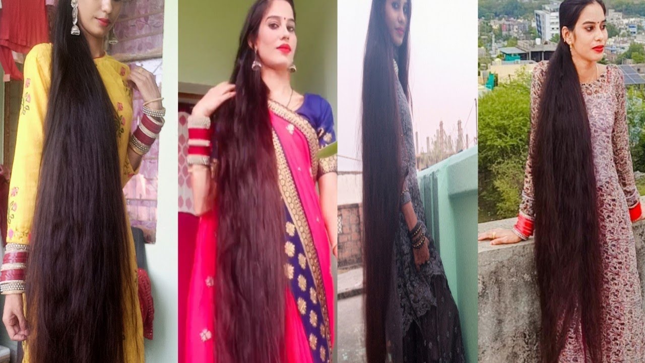 LongHair girl/ beautifulhair/ smooth and silky hair. (लम्बे बाल वाली लड़की) लंबे बाल कैसे करे l