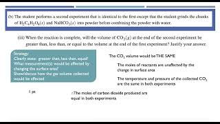 AP Chemistry Exam Review with Dr V:  2024 Free Response Question #2