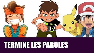 TERMINE LES PAROLES [🎤 Dessins Animés/Mangas des années 2000] - Qui aura + de la moyenne ? 😜