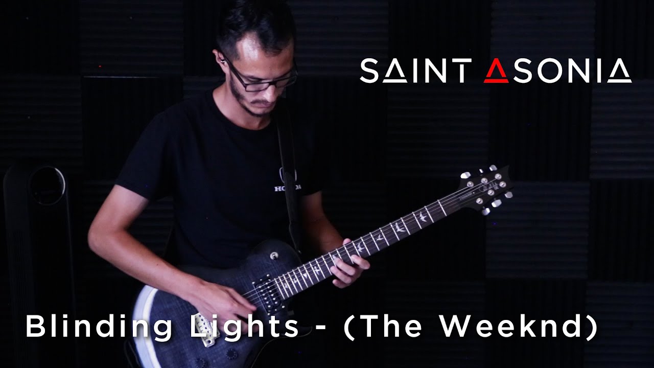 Blinding Lights The Weeknd Saint Asonia Version Guitar Cover