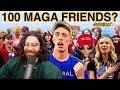 HasanAbi reacts to Liberal Tries to Make 100 Friends at Trump Rally