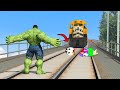 GTA 5 Shinchan, Pinchan And Franklin VS Avenger Army Can Stop The Train In GTA 5