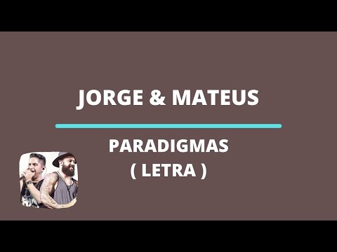 Paradigmas (LETRA) -