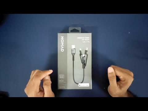 NOMAD Travel Universal Charging Cable USB-A (0.3m) - Best Charging Cable for Travelling
