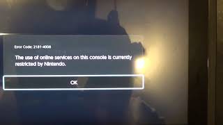 Nintendo Switch Error Code Can't Reset Console 2181-4008