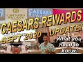 CAESARS REWARDS UPDATE SEPTEMBER 2020 | NINTH ISLAND CONNECTION | CAESARS PALACE LAS VEGAS