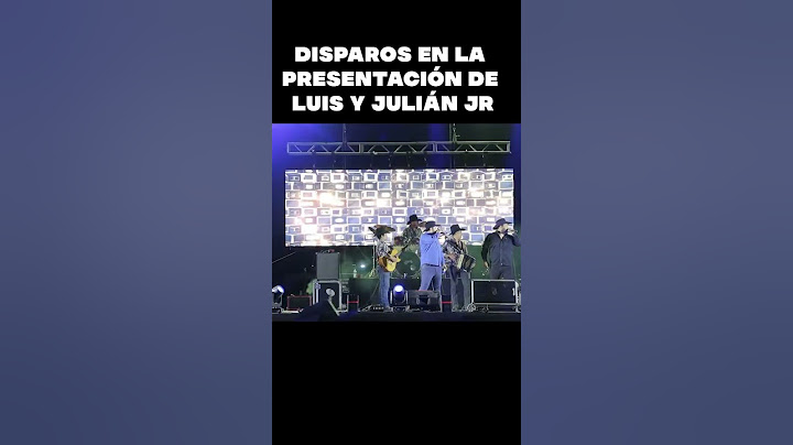 Video en exclusiva! Disparos en la presentación de Luis y Julián Jr en la feria de Garcia. #video