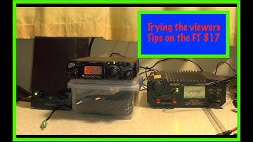 FT 817 update - Trying viewers tips