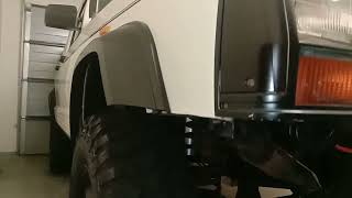 XJ JEEP, setting up/trimming front fender for a which bar.