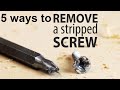 how to remove damaged stripped screws - DIY hack / broken screw extractor