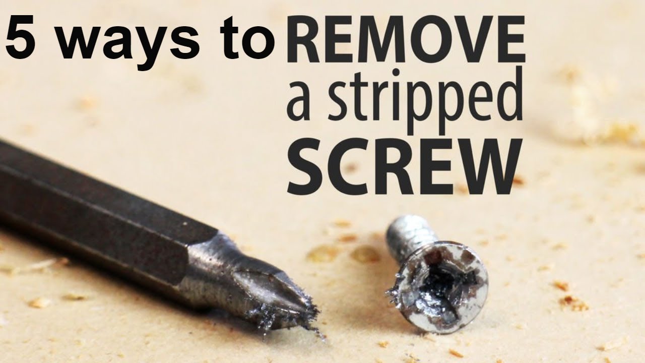 How to remove a damaged screw with a broken screw extractor 