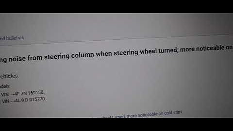 Audi A6 & Q7 Squeeking Noise When Turning on Cold Start - SOLVED