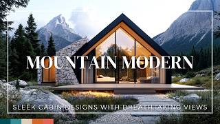 Mountain Modern: Sleek Cabin Designs with Breathtaking Views