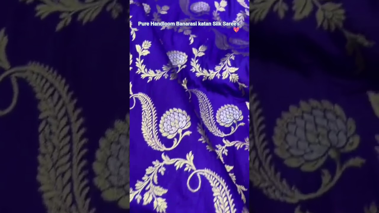Handloom Banarasi katan Silk Saree's manufacturing 