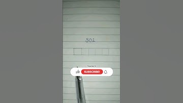 501 ko 5 box me kaise likhe #artwork #viral #challenge #diy #Theartera16 #trending #ytshorts #shorts