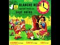 Blanche Neige apprend l&#39;heure aux sept nains