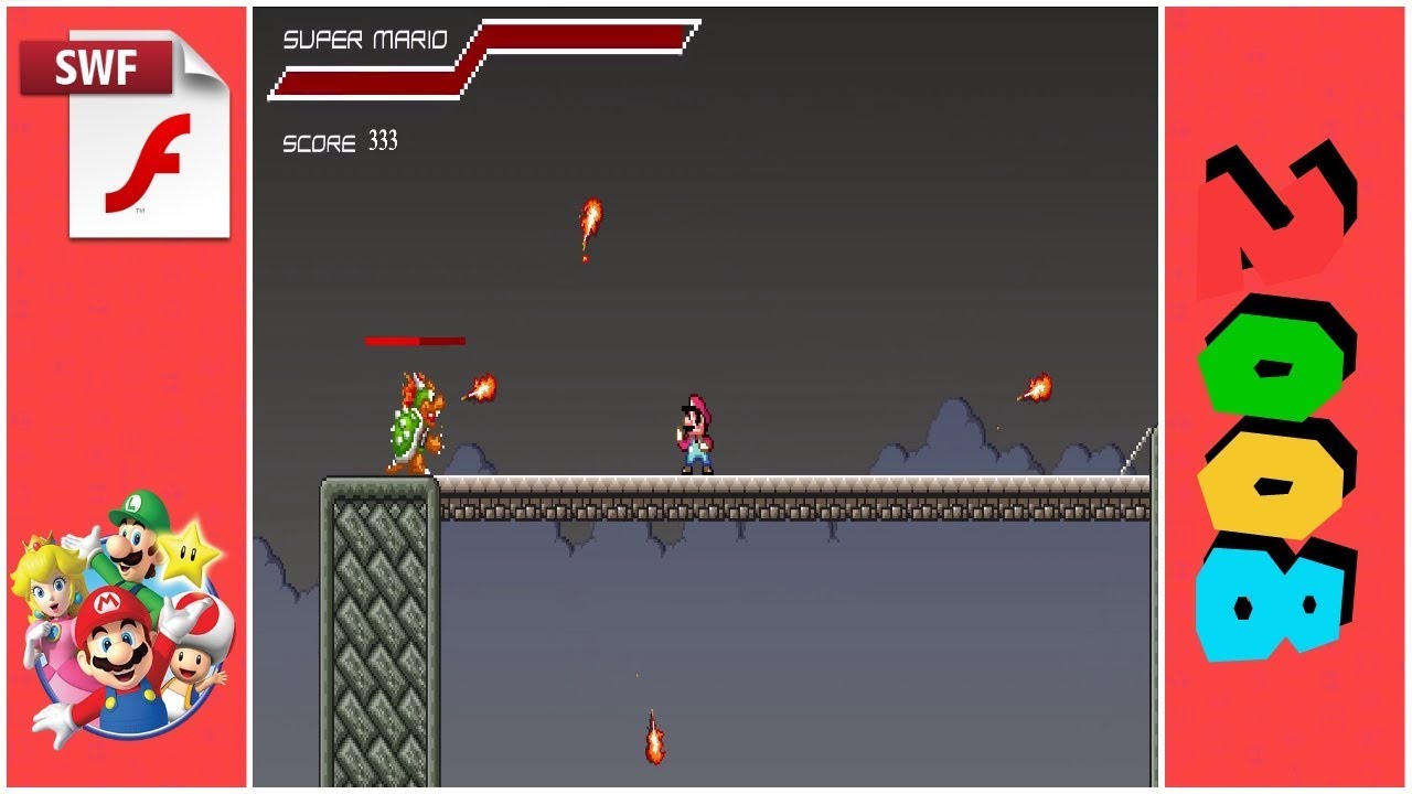 play super mario on browser with flash player
