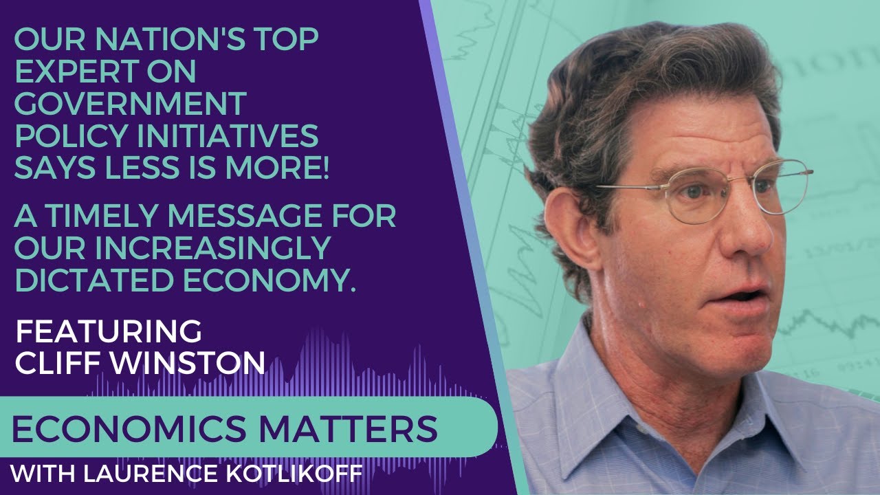 Our Nation's Top Expert on Government Policy Initiatives Says LESS IS MORE!
