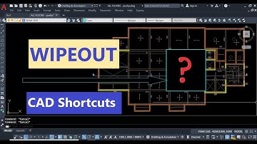 wipeout command in autocad | how to hide objects | CAD Shortcuts