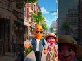 🥕🌱 Carrot & Radish Explore America! 🇺🇸 | Cute Couple Vlog #Shorts #ai #song #aivideo