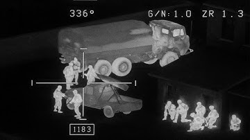 AH-64D Apache Helicopter Gun Cam: Insurgents Eliminated Near Compound