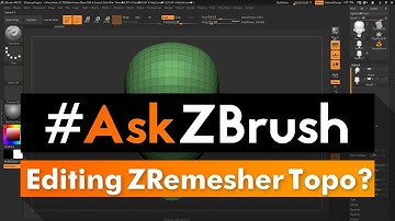 #AskZBrush: “Is there a way I can edit topology created from ZRemesher using ZSpheres?”