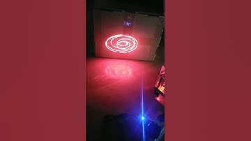 RGV + Laser Spirograph projection #shorts #diy
