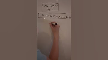 Multiples of 9 Math Trick! Subscribe for more math videos! #maths #school #puzzle #math #mathematics