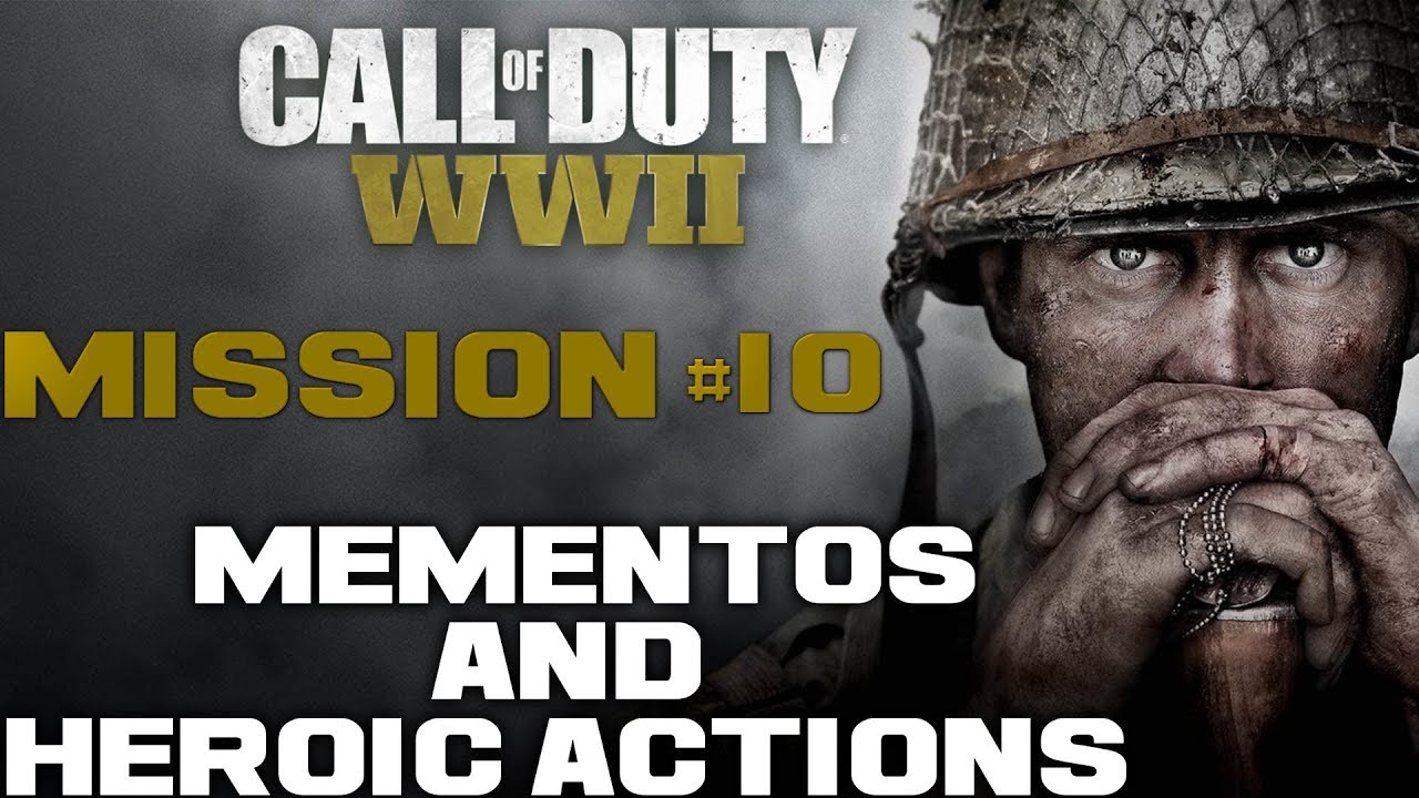 All Mementos Heroic Actions Mission 10 Ambush Cod Ww2