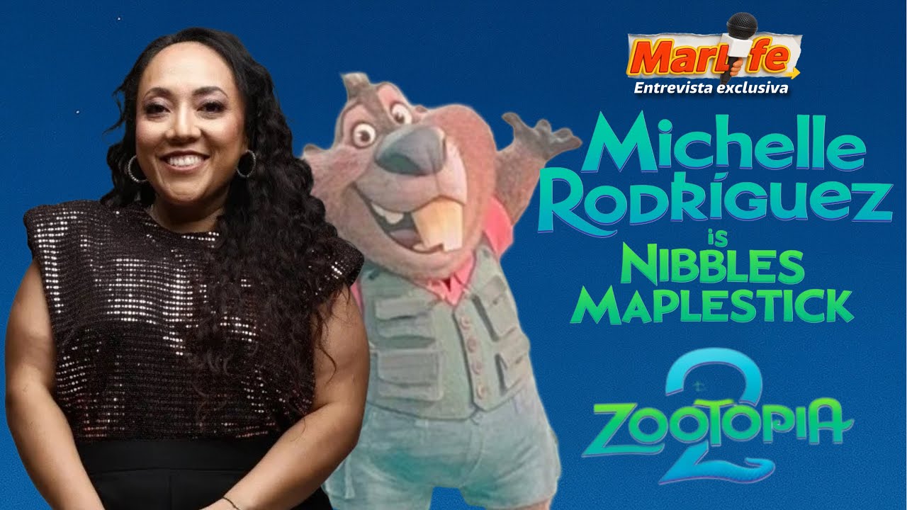 Zootopia 2 Michelle Rodríguez es Nibbles Maplestick | ¿regresa a 40 y 20? | Entrevista Exclusiva 