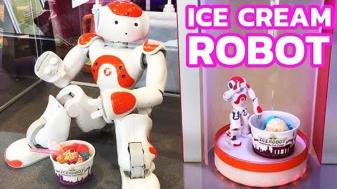 Nicy Robot Ice Cream - roll out in Germany | The most modem Ice Cream Store in the World / robotic