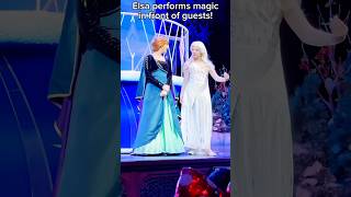 Elsa Performs Magic In Front Of Guests