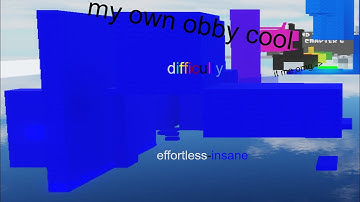 Difficulty chart obby (obby creator) created by me (effortless-insane)