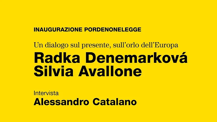 Radka Denemarkov e Silvia Avallone. Intervista Ale...