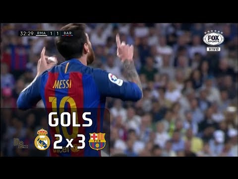 Gols | Real Madrid 2 x 3 Barcelona - La Liga 16-17 - Fox Sports HD