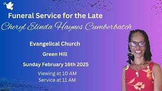 Cheryl Elinda Haynes Cumberbatch - Funeral Service
