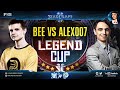 ЖЕСТОКИЙ РАНДОМ в плей-офф Кубка Легенд по StarCraft II: Alex007 vs Bee в четвертьфинале Legend Cup