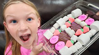 How to Make Yummy Peeps Marshmallow Valentine's Day Rice Krispie Treats!!!