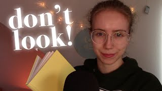 ASMR you can watch with your eyes CLOSED 📒🐚 (over-)explaining triggers for you