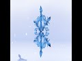Flocon de neige stylisé #blender #snowflake #3d #winter #animation