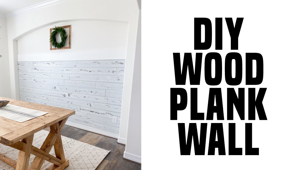 DIY Wood Plank Wall Treatment YouTube