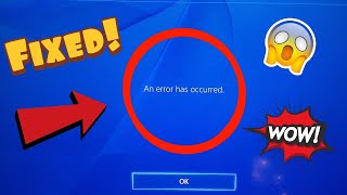 How To Fix PS4 Error 