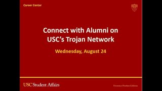 Connect With Alumni on USC's Trojan Network